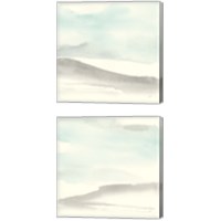 Framed Teal Sky 2 Piece Canvas Print Set