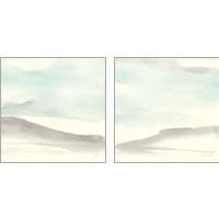 Framed 'Teal Sky 2 Piece Art Print Set' border=