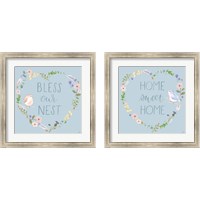 Framed 'Spring Sentiments 2 Piece Framed Art Print Set' border=