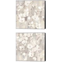 Framed 'Magnolias in Spring 2 Piece Canvas Print Set' border=