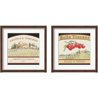 Framed 'Tuscan Flavor 2 Piece Framed Art Print Set' border=