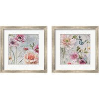 Framed 'Antique Garden  2 Piece Framed Art Print Set' border=