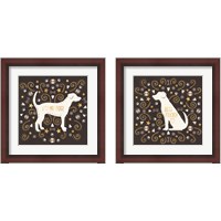 Framed 'Otomi Dogs Dark Neutral 2 Piece Framed Art Print Set' border=