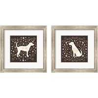 Framed 'Otomi Dogs Dark Neutral 2 Piece Framed Art Print Set' border=