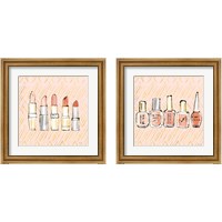 Framed 'Geo Beauty and Sass 2 Piece Framed Art Print Set' border=