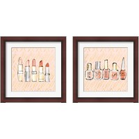 Framed 'Geo Beauty and Sass 2 Piece Framed Art Print Set' border=