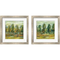 Framed 'Forest  2 Piece Framed Art Print Set' border=