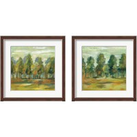 Framed 'Forest  2 Piece Framed Art Print Set' border=