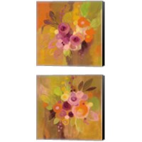 Framed 'Small Bouquet 2 Piece Canvas Print Set' border=