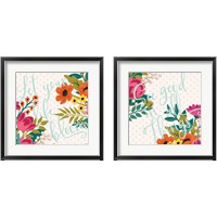 Framed 'Romantic Luxe 2 Piece Framed Art Print Set' border=