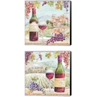 Framed 'Wine Country 2 Piece Canvas Print Set' border=