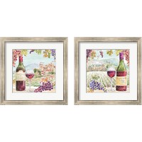 Framed 'Wine Country 2 Piece Framed Art Print Set' border=