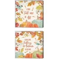 Framed 'Falling for Fall 2 Piece Canvas Print Set' border=