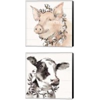 Framed 'Country Life 2 Piece Canvas Print Set' border=