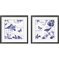 Framed Botanical Blue 2 Piece Framed Art Print Set