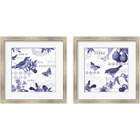 Framed Botanical Blue 2 Piece Framed Art Print Set