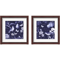 Framed 'Botanical Blue 2 Piece Framed Art Print Set' border=