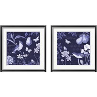 Framed 'Botanical Blue 2 Piece Framed Art Print Set' border=