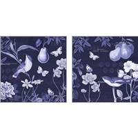 Framed 'Botanical Blue 2 Piece Art Print Set' border=