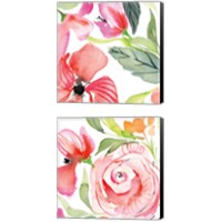 Framed Bloom to Remember  2 Piece Canvas Print Set