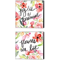 Framed Bloom to Remember 2 Piece Canvas Print Set