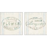 Framed 'Floursack Florals 2 Piece Art Print Set' border=
