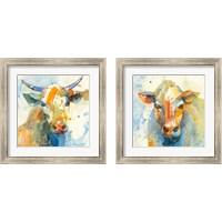 Framed Happy Cows 2 Piece Framed Art Print Set