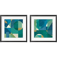 Framed 'Geo Contour 2 Piece Framed Art Print Set' border=