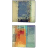 Framed 'Rainbow Segment 2 Piece Canvas Print Set' border=