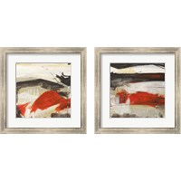 Framed 'Primal Intersection 2 Piece Framed Art Print Set' border=