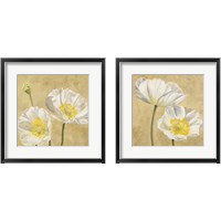 Framed Poppies on Gold 2 Piece Framed Art Print Set