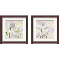 Framed Poppies in White 2 Piece Framed Art Print Set