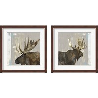 Framed 'Moose Tails 2 Piece Framed Art Print Set' border=