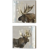 Framed Moose Tails 2 Piece Canvas Print Set