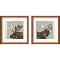 Framed 'Moose Tails 2 Piece Framed Art Print Set' border=