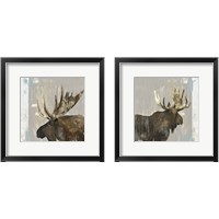 Framed 'Moose Tails 2 Piece Framed Art Print Set' border=