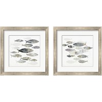 Framed 'Gone Fishing  2 Piece Framed Art Print Set' border=