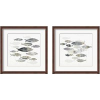 Framed 'Gone Fishing  2 Piece Framed Art Print Set' border=