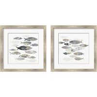 Framed 'Gone Fishing  2 Piece Framed Art Print Set' border=