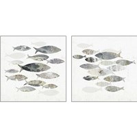 Framed Gone Fishing  2 Piece Art Print Set