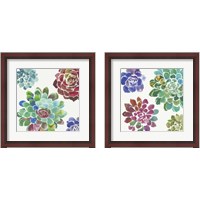 Framed Water Succulents 2 Piece Framed Art Print Set