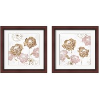 Framed 'Rose Garden 2 Piece Framed Art Print Set' border=