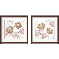 Framed 'Rose Garden 2 Piece Framed Art Print Set' border=