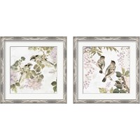 Framed 'Woodland Birds 2 Piece Framed Art Print Set' border=