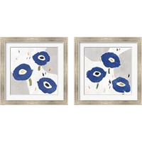 Framed Blue Cluster 2 Piece Framed Art Print Set
