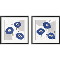 Framed Blue Cluster 2 Piece Framed Art Print Set