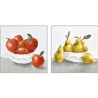 Framed 'Fruit Bowl 2 Piece Art Print Set' border=