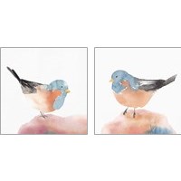 Framed 'Birdie  2 Piece Art Print Set' border=