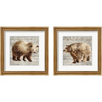 Framed 'Crossing Bear 2 Piece Framed Art Print Set' border=