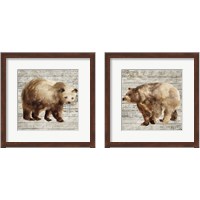 Framed 'Crossing Bear 2 Piece Framed Art Print Set' border=